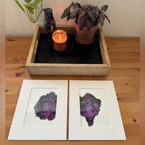 New Original Signed Artwork Colorful Alcohol Ink on Paper